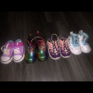 Size 4 branded sneakers